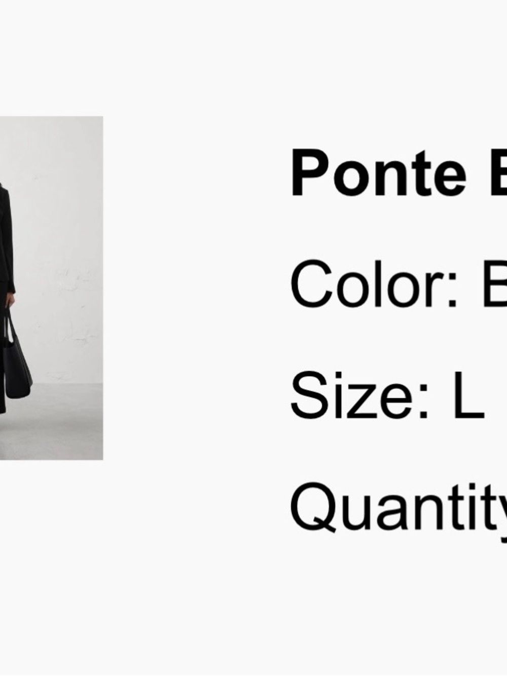 Banana Republic Factory Black Ponte Blazer Jacket